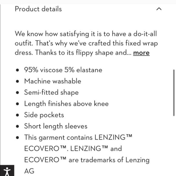 Boden NWT Fixed Wrap Jersey Dress Navy Pockets Size 10R - Picture 13 of 13